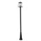 Z-Lite Broughton Outdoor Post Mounted Fixture, 2-Light, 10.25 In.W x 113.25 In.H, Black/Clear Beveled 521PHMR-519P-BK - alternate 5